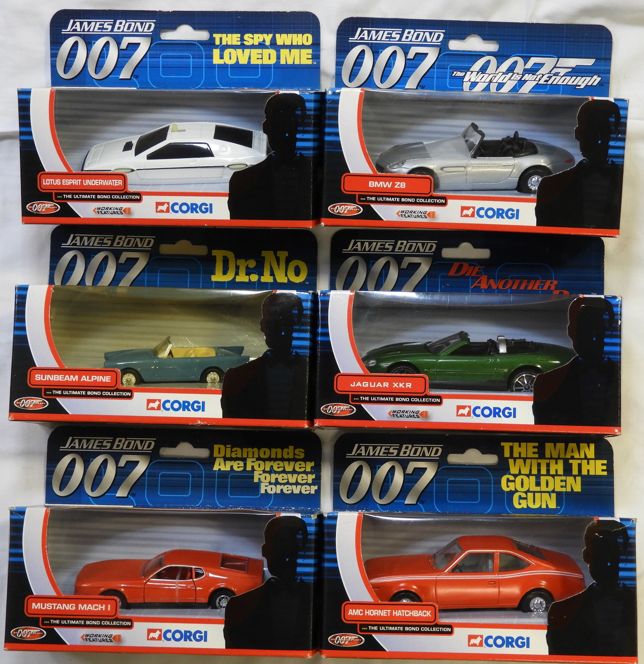 CORGI JAMES BOND 007 6 VEHICLES