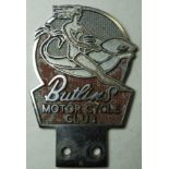 BUTLINS MOTOR CYCLE CLUB BADGE