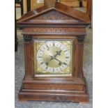 WINTERHALDER & HOFMEIER OAK CASED MANTEL CLOCK