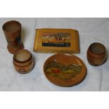 5 PIECES WOODEN SOUVENIR WARE