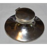 SILVER CAPSTAN INKWELL