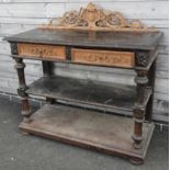 OAK SIDEBOARD WITH LIFT TOP