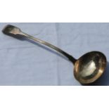 SILVER SOUP LADLE LONDON 1832 FRANCIS HIGGINS II 220.6G