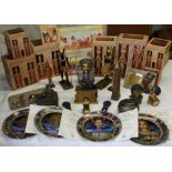 EGYPTIAN COLLECTION OF 20 ITEMS - FIGURES,PLATES & PLAQUES