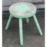 PAINTED 4 LEG STOOL