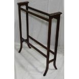 MAHOGANY INLAID TOWEL RAIL