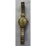 ROTARY 9CT GOLD 17 JEWEL INCABLOC WRISTWATCH