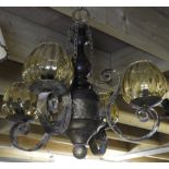 SPANNISH METAL TRIPLE LIGHT FITTINGS