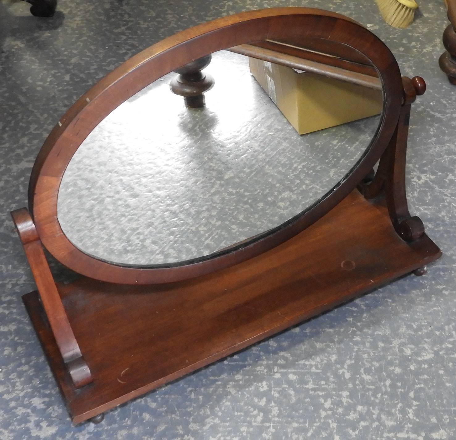 MAHOGANY SWING MIRROR