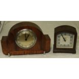 2 ELECTRIC CLOCKS (1 BAKELITE CASED)