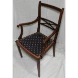 EDWARDIAN ELBOW CHAIR