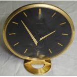 JAEGER LECOULTRE CIRCULAR MANTLE CLOCK WITH FLOATING HANDS