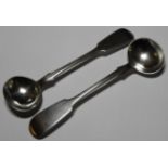 SILVER EXETER PAIR OF SALT SPOONS JOHN OSMENT