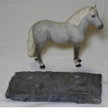 BESWICK RARE BREED COLLECTION ERISKAY PONY TO SLATE BASE