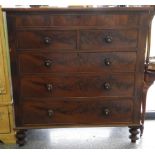 MAHOGANY SCOTTISH CHEST OF 6 DRAWERS