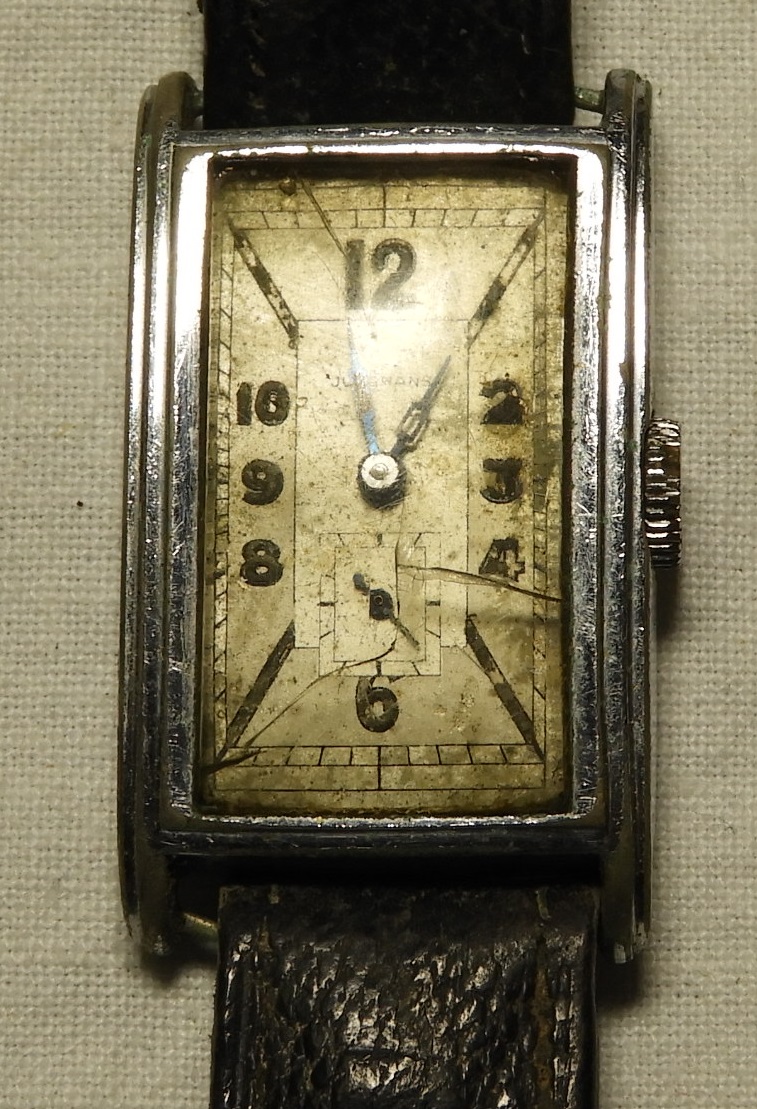 JUNGHANS 1940'S RECTANGULAR WRISTWATCH