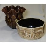 BRETBY VASE & DRAGON BOWL