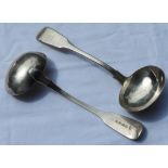 SILVER PAIR OF SAUCE LADLES LONDON 1825 123G