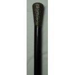 SILVER TOP WALKING CANE