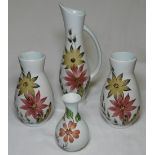 E RADFORD 3 VASES & A JUG