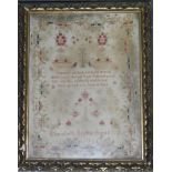 GILT FRAMED SAMPLER