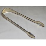 SILVER SUGAR TONGS GEORGE ADAMS 1879 33.4G