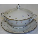 RICHARD GINORI SOUP TUREEN & PLATE A/F