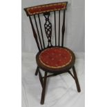 LADIES EDWARDIAN BEDROOM CHAIR