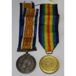 MEDASL 1ST WORLD WAR PAIR TO PTE W.G. FRANKLING ASC