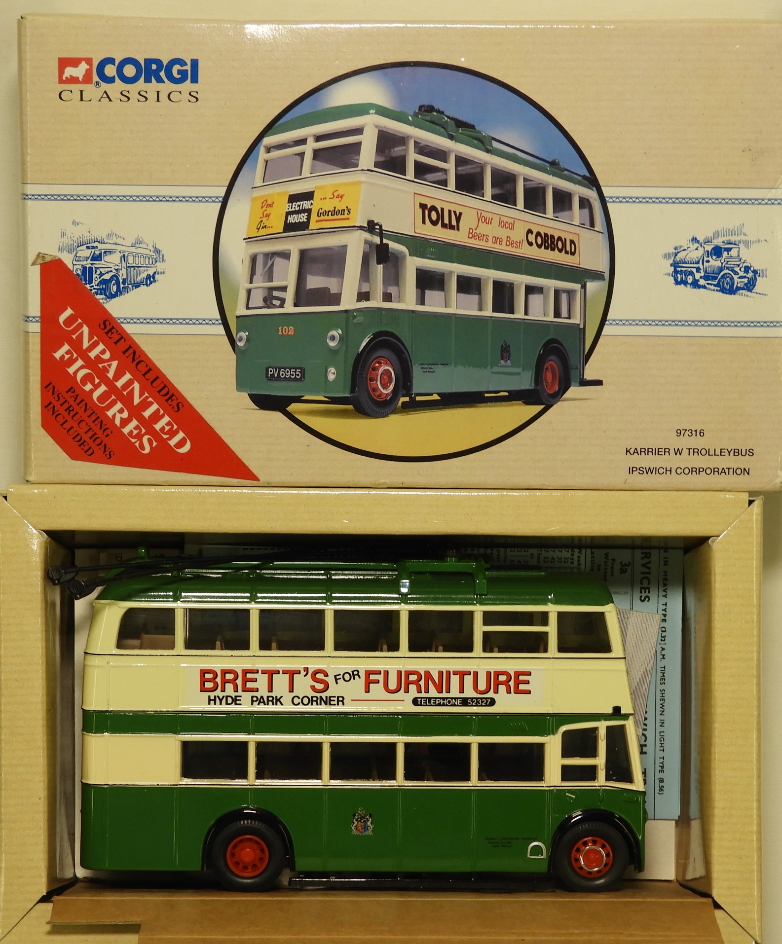 CORGI BOXED KARRIER TROLLEY BUS