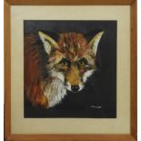 T.BOWYER 1970 OIL PAINTING FOX 11'X10'