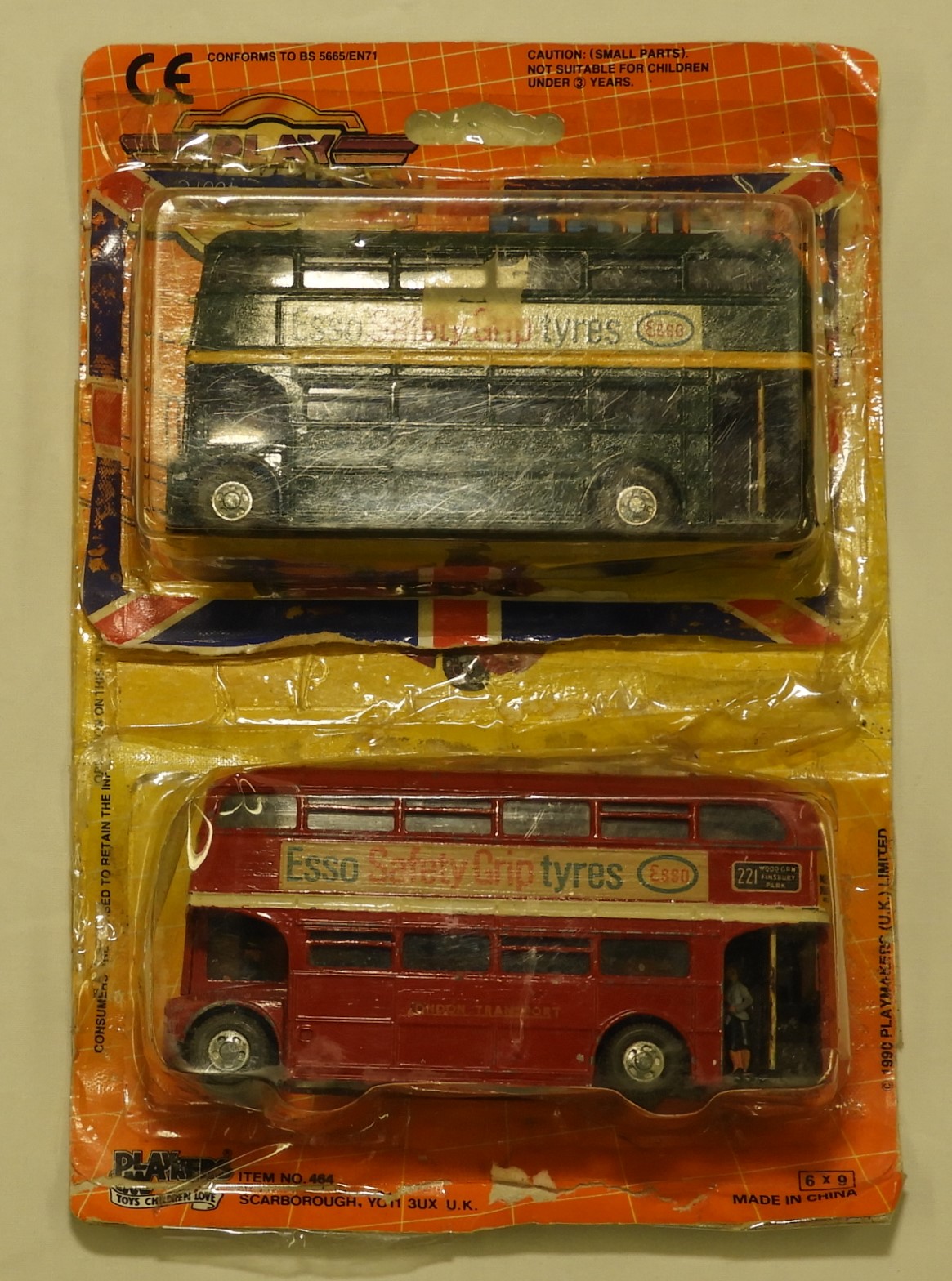 2 DINKY ROUTEMASTER BUSES