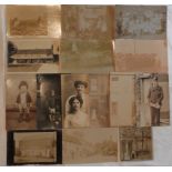 POSTCARDS 15 PHOTOGRAPHIC INCL RURAL SCENES, INTERIORS & POSED SUBJECTS