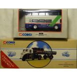 CORGI CLASSICS BOXED SCAMMELL SCARAB & BARRELS & CORGI WEST MIDLANDS METROBUS