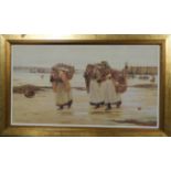 W.LANGLEY PRINT FISHERWOMEN