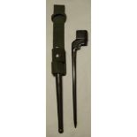 LEE ENFIELD NO 4 PIN BAYONET, SCABBARD & FROG