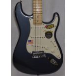 FENDER STRATOCASTER AMERICAN STANDARD ELECTRIC GUITAR NO Z7065178 CHARCOAL FROST METALLIC WITH