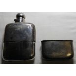 SILVER PLATED HIP FLASK