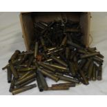 BOX OF SPENT .303 & OTHER BULLET CASES