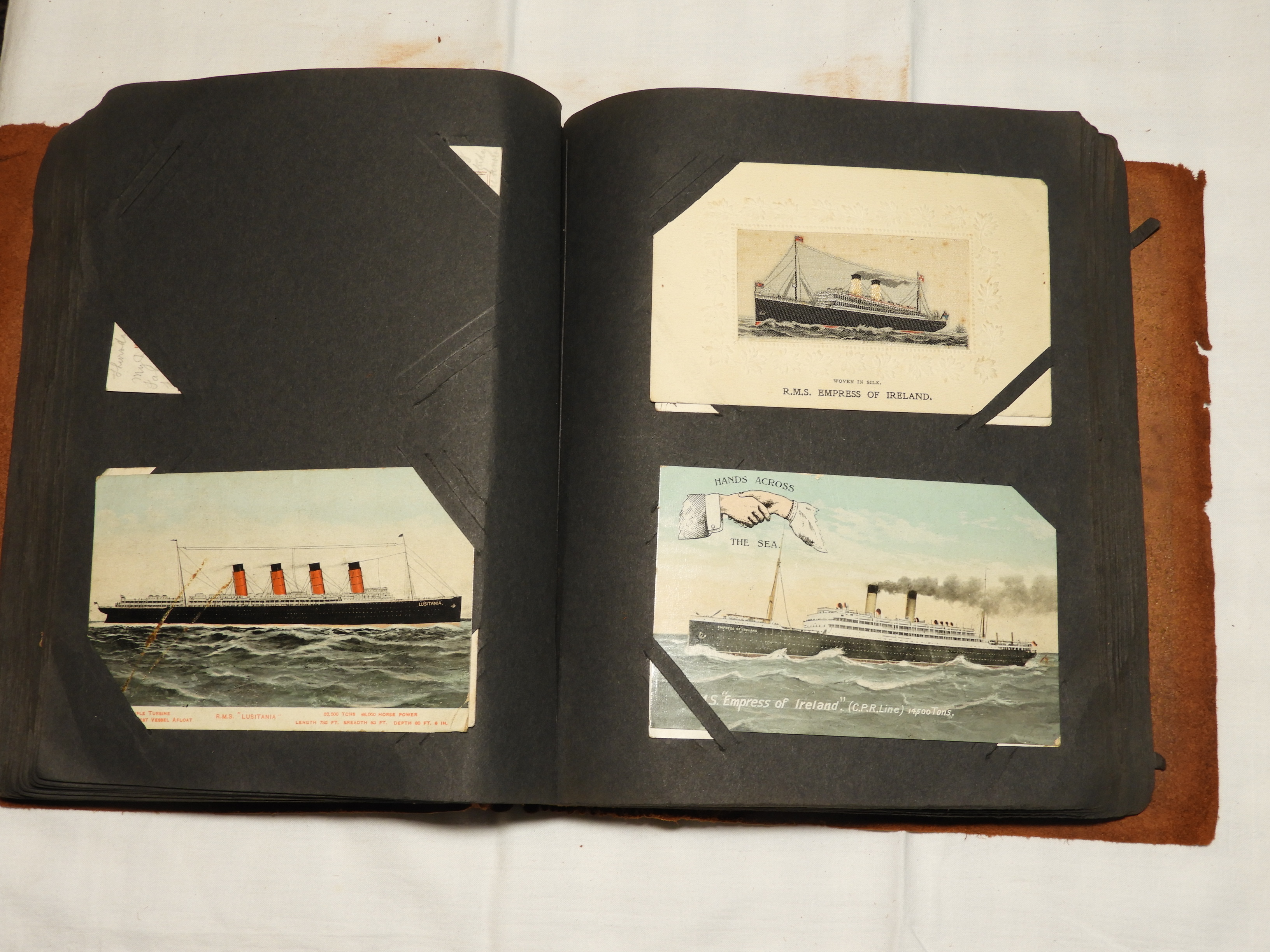 POSTCARD ALBUM -1907/08 FROM RMS VIRGINIA JOURNEY FROM LIVERPOOL TO QUEBEC, SILVER MINES OF COBALT - Image 5 of 26