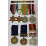 MEDALS FAMILY GROUP INCL QUEENS SOUTH AFRICA 3 BARS, 1887 MET POLICE TO TPR E.A FRANKS, 1902 MET