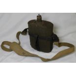 BRITISH ARMY WATER BOTTLE WITH STRAP & CARRIER