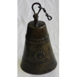 BRASS COW BELL 9'H