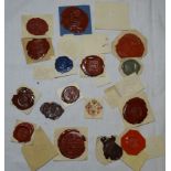 QUANTITY OF WAX SEAL IMPRESSIONS