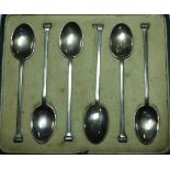 SILVER BOXED SET 6 TEASPOONS 60.7G