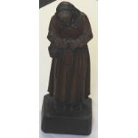 BLACK FORREST CARVED FIGURE OF A LADY 14'H