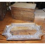 SMALL TREEN CADDY & CARVED TRAY