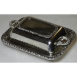 MINIATURE PLATED DISH & COVER