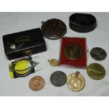 BOX OF COLLECTABLES INCL OMAG LENS