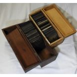 2 X BOXES MAGIC LANTERN GLASS SLIDES